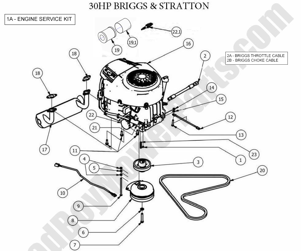 2013 CZT - Engine - Briggs Cyclonic 30HP